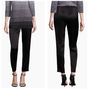 St. John Collection Emma Liquid Satin Ankle Pants